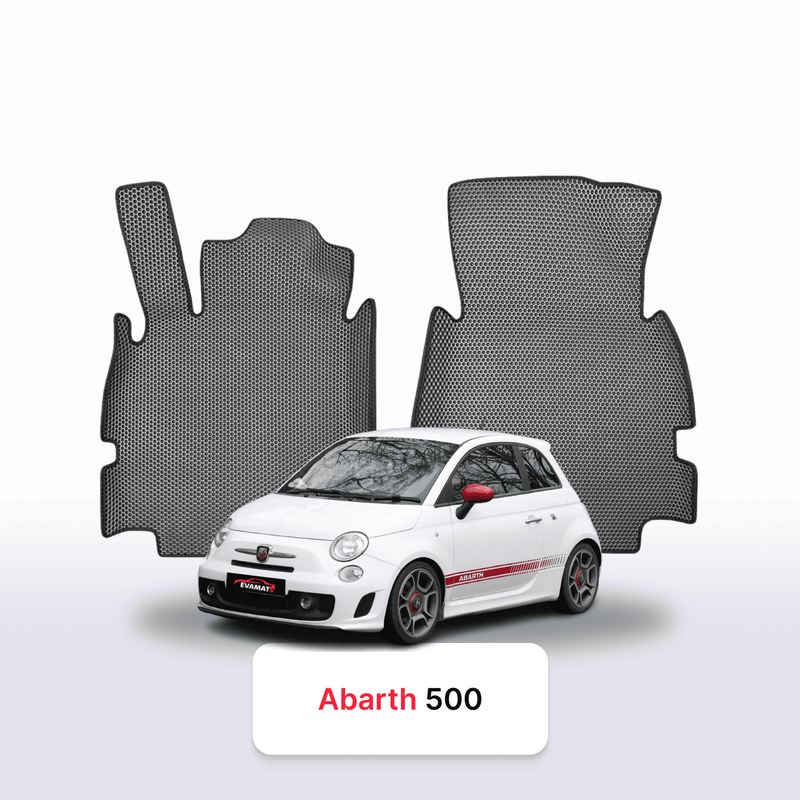 Fußmatten EVA für Fiat 500(Abarth) 2 gen 2007-2024 Jahr SCHRÄGHECK 3 TÜRER