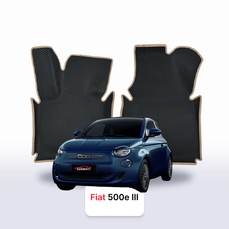 Fußmatten EVA für Fiat 500E 3 gen 2020-2028 Jahr Elektrisch SCHRÄGHECK 3 TÜRER