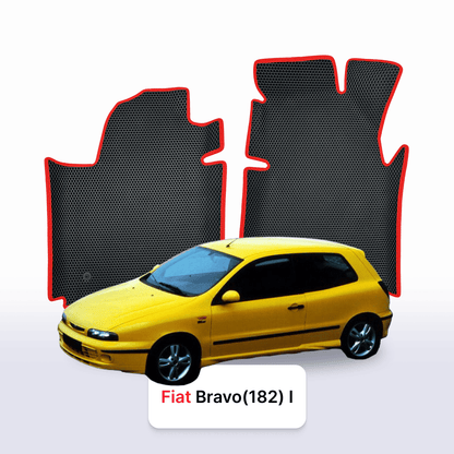 Fußmatten EVA für Fiat Bravo(182) 1 gen 1995-2001 jahr SCHÄGHECK 3 türer