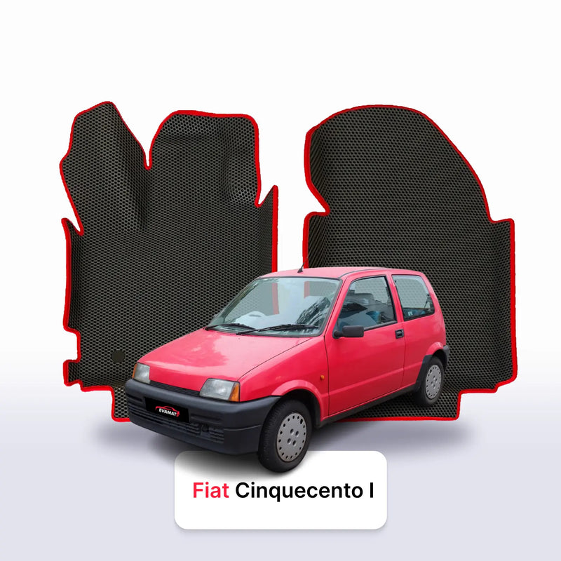 Fußmatten EVA für Fiat Cinquecento 1 gen 1981-1998 jahr SCHÄGHECK 3 türer