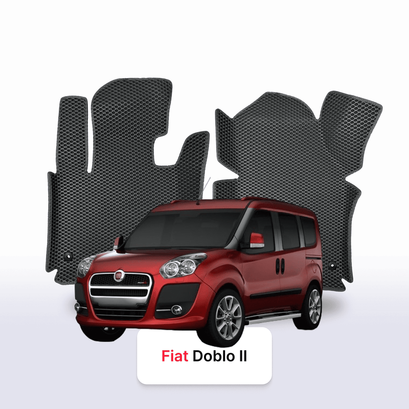 Fußmatten EVA für Fiat Doblo 2 gen 2010-2022 Jahr Maxi MINIVAN
