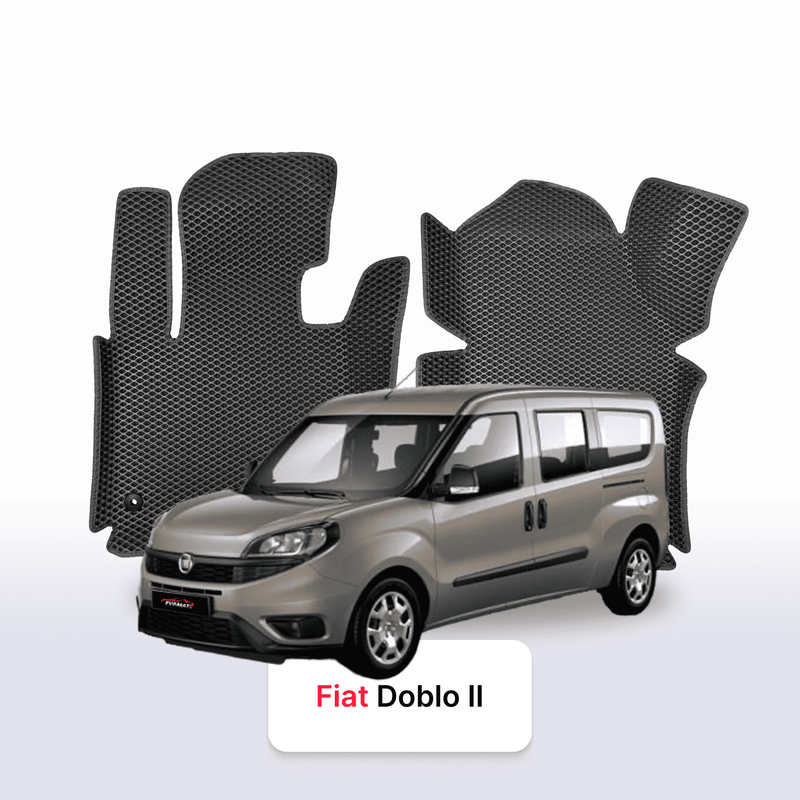 Fußmatten EVA für Fiat Doblo 2 gen 2015-2023 Jahr LONG MINIVAN