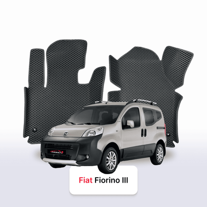 Fußmatten EVA für Fiat Fiorino 3 gen 2007-2025 jahr MINIVAN