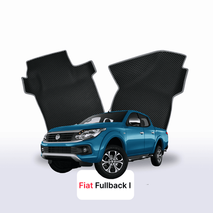 Fußmatten EVA für Fiat Fullback 1 gen 2016-2020 jahr PICK-UP doppelkabine