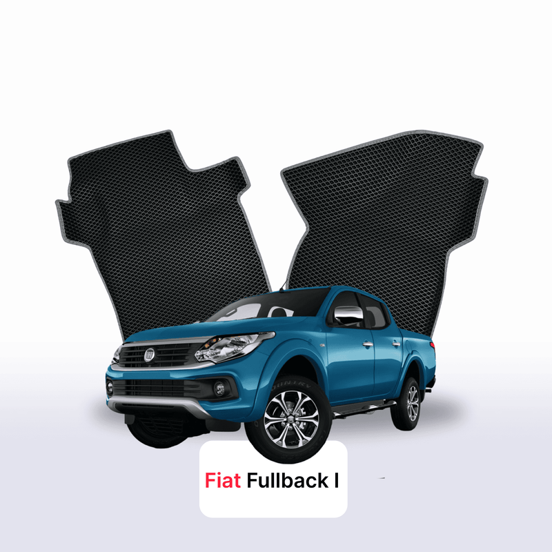 Fußmatten EVA für Fiat Fullback 1 gen 2016-2020 Jahr PICK-UP doppelkabine
