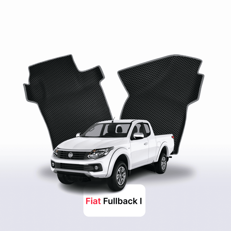 Fußmatten EVA für Fiat Fullback 1 gen 2016-2020 Jahr PICK-UP extrakabine