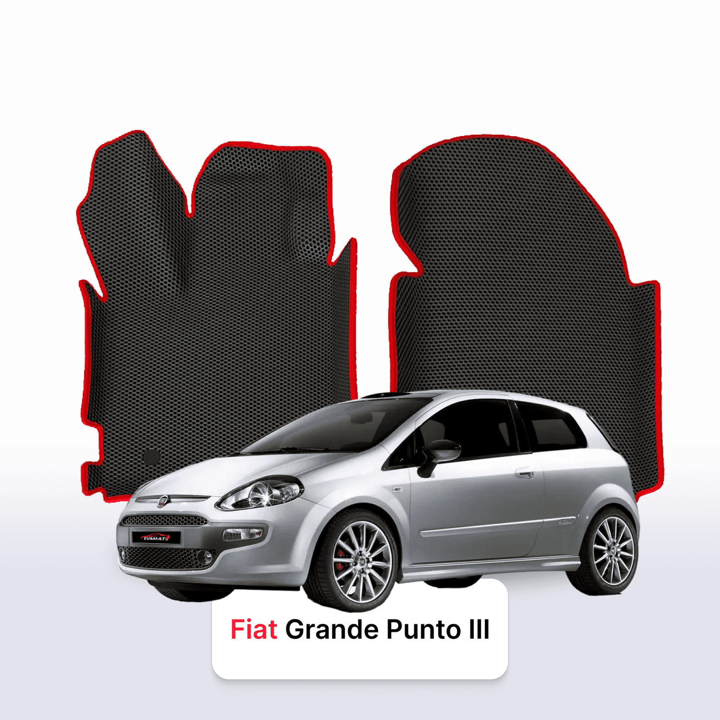 Fußmatten EVA für Fiat Grande Punto 3 gen 2005-2012 jahr SCHÄGHECK 3 türer