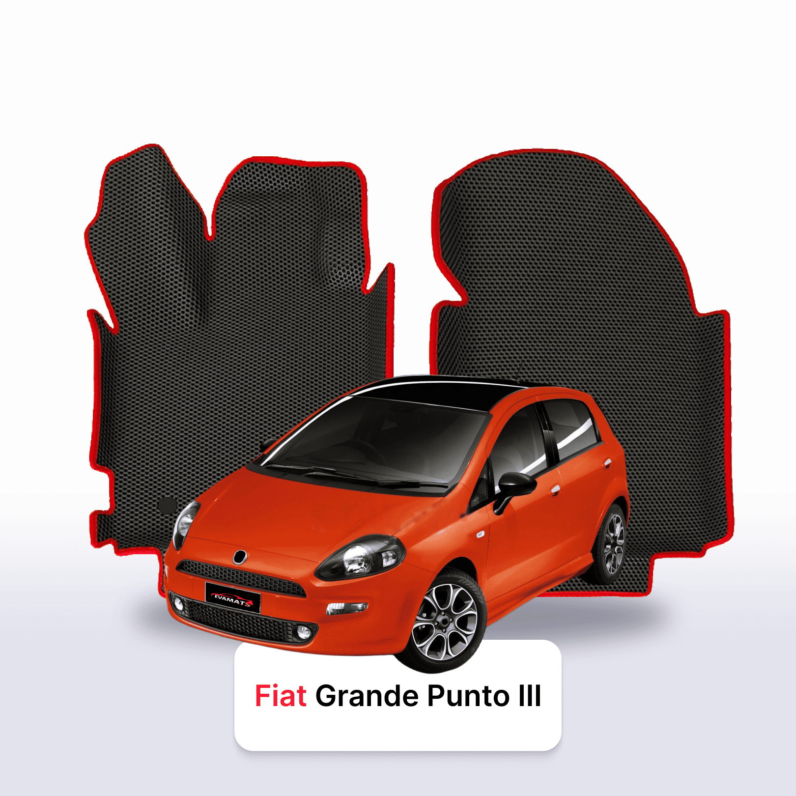 Fußmatten EVA für Fiat Grande Punto 3 gen 2005-2012 jahr SCHÄGHECK 5 türer