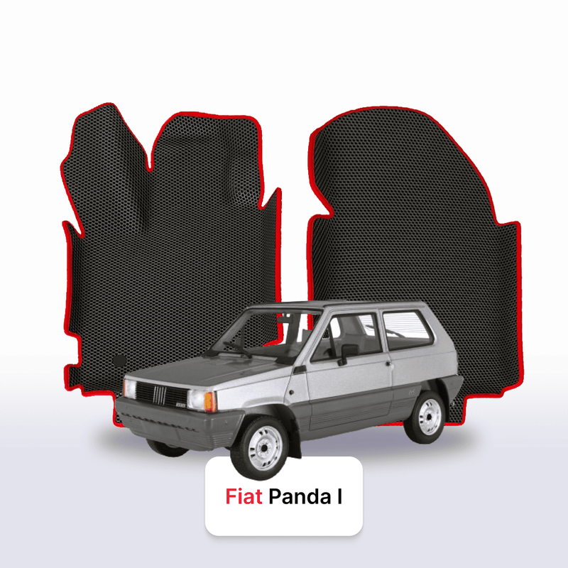 Fußmatten EVA für Fiat Panda 1 gen 1980-2003 jahr SCHÄGHECK 3 türer