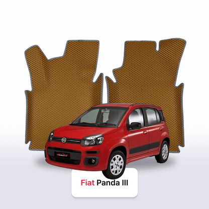Fußmatten EVA für Fiat Panda 3 gen 2011-2028 jahr SCHÄGHECK 5 türer
