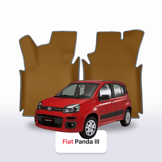 Fußmatten EVA für Fiat Panda 3 gen 2011-2028 jahr SCHÄGHECK 5 türer