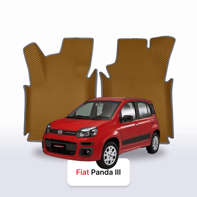 Fußmatten EVA für Fiat Panda 3 gen 2011-2028 jahr SCHÄGHECK 5 türer