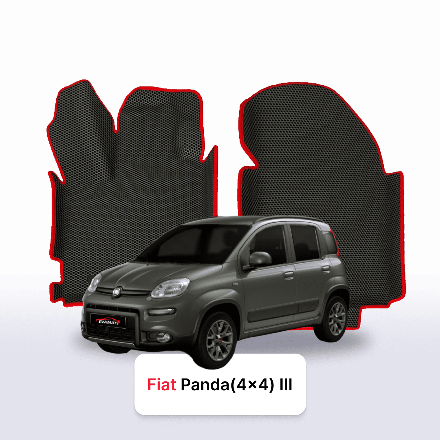 Fußmatten EVA für Fiat Panda(4x4) 3 gen 2011-2025 jahr SCHÄGHECK 5 türer
