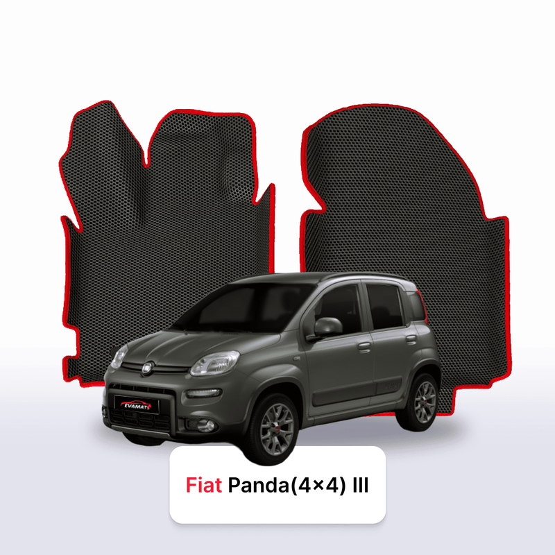 Fußmatten EVA für Fiat Panda(4x4) 3 gen 2011-2025 jahr SCHÄGHECK 5 türer