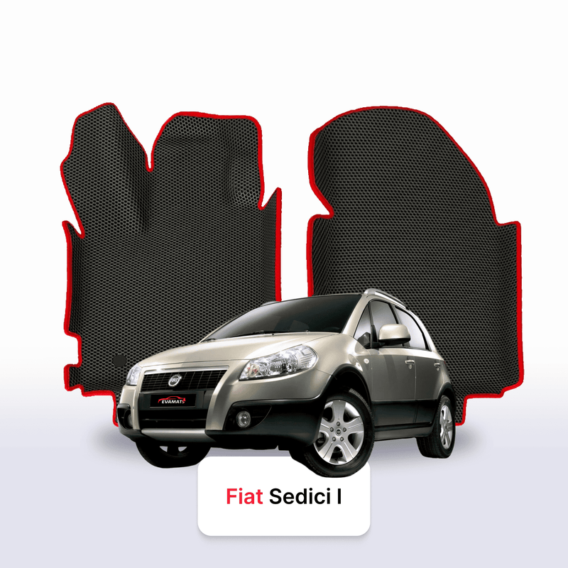 Fußmatten EVA für Fiat Sedici 1 gen 2005-2014 jahr SCHÄGHECK 5 türer