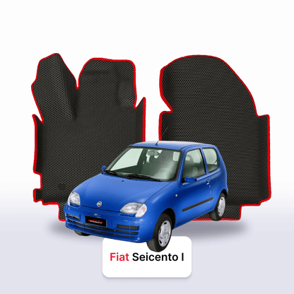 Fußmatten EVA für Fiat Seicento 1 gen 1997-2010 jahr SCHÄGHECK 3 türer