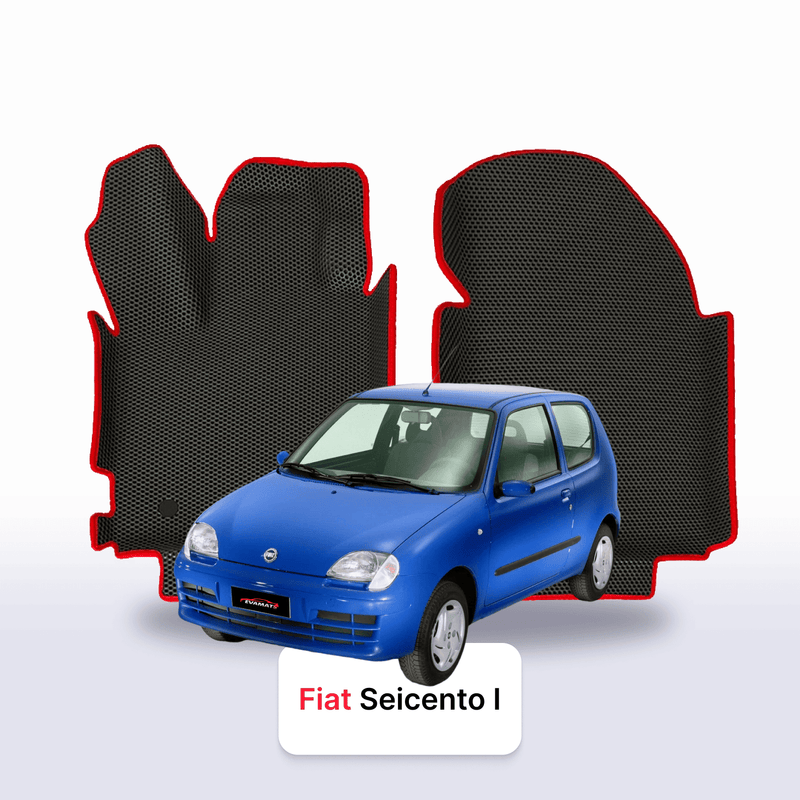 Fußmatten EVA für Fiat Seicento 1 gen 1997-2010 jahr SCHÄGHECK 3 türer