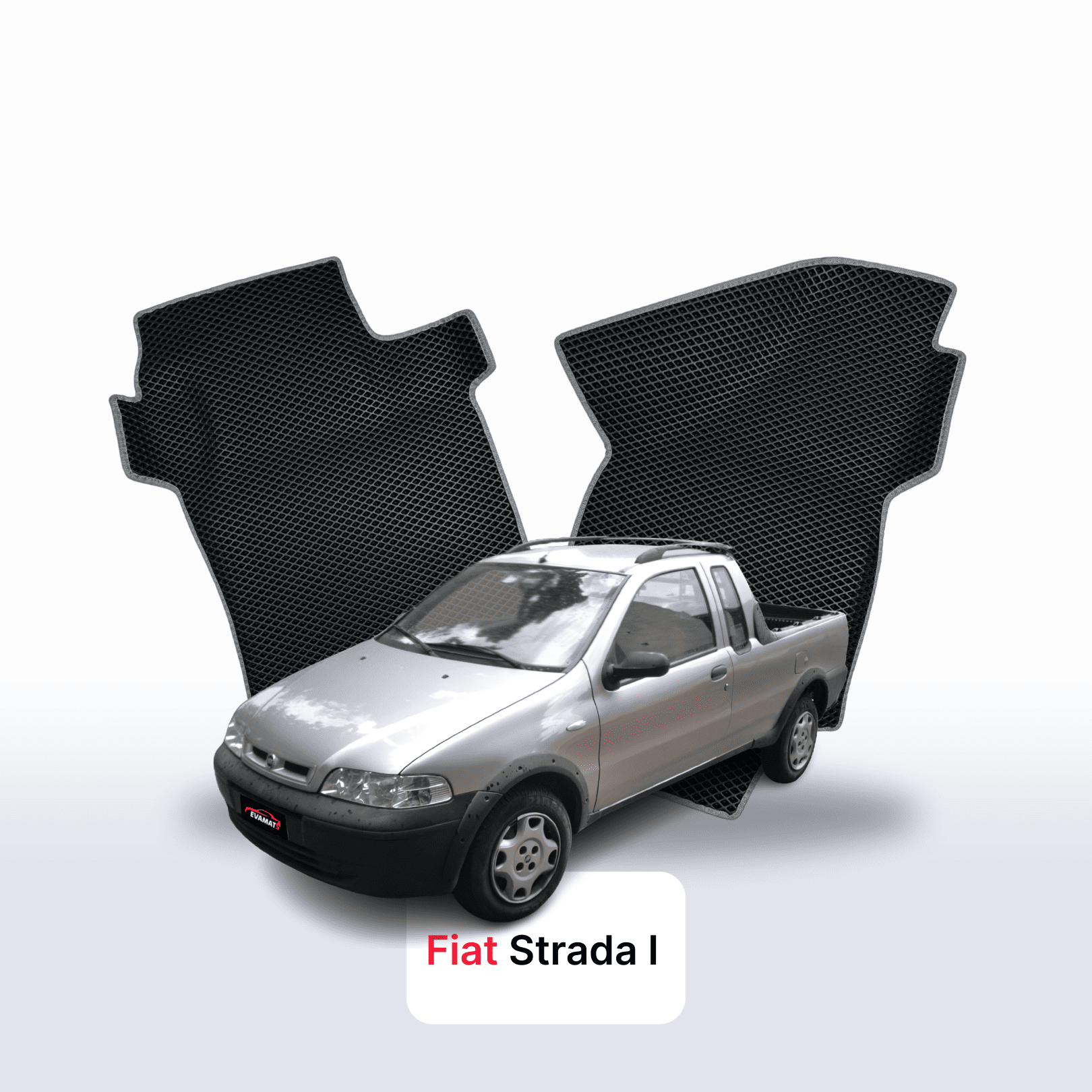 Fußmatten EVA für Fiat Strada 1 gen 1996-2020 jahr PICK-UP einzelkabine