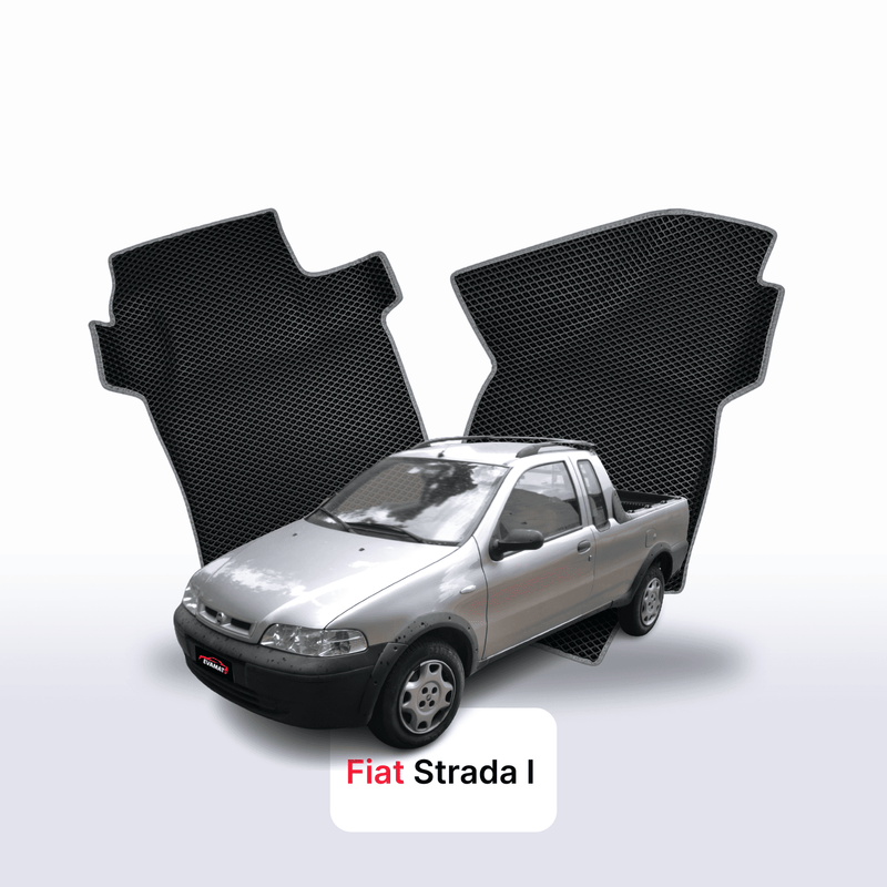 Fußmatten EVA für Fiat Strada 1 gen 1996-2020 jahr PICK-UP einzelkabine