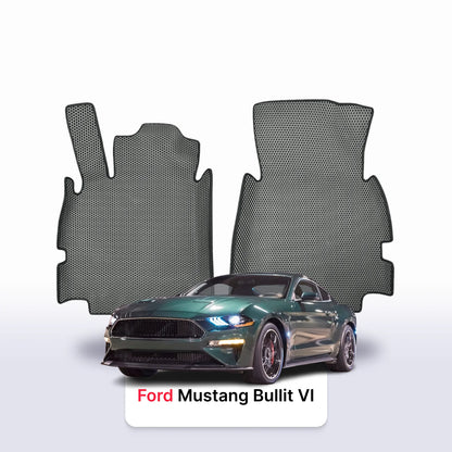 Fußmatten EVA für Ford Mustang Bullit VI gen 2018-2023 jahr COUPE