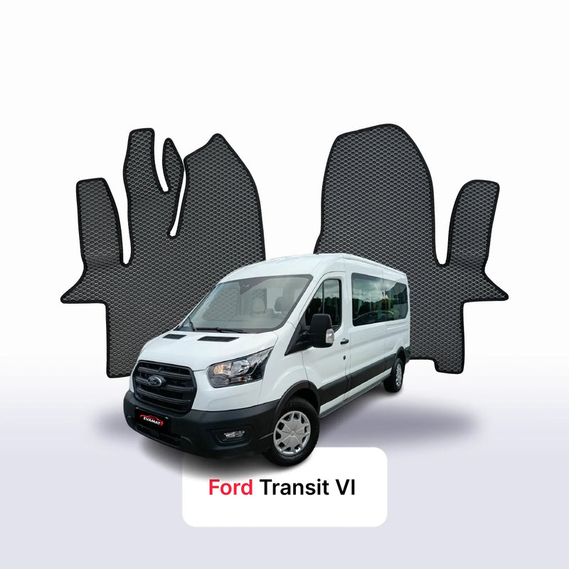 Fußmatten EVA für Ford Transit Long 6 gen 2018-2027 jahr BUS 9 sitzer