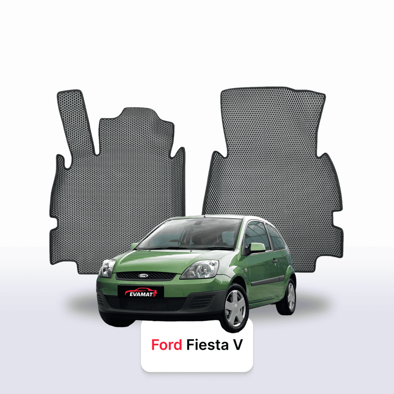 Fußmatten EVA für Ford Fiesta 5 gen 2002-2008 jahr SCHÄGHECK 3 türer