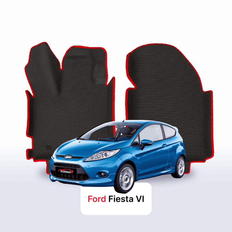 Fußmatten EVA für Ford Fiesta 6 gen 2008-2017 jahr SCHÄGHECK 3 türer