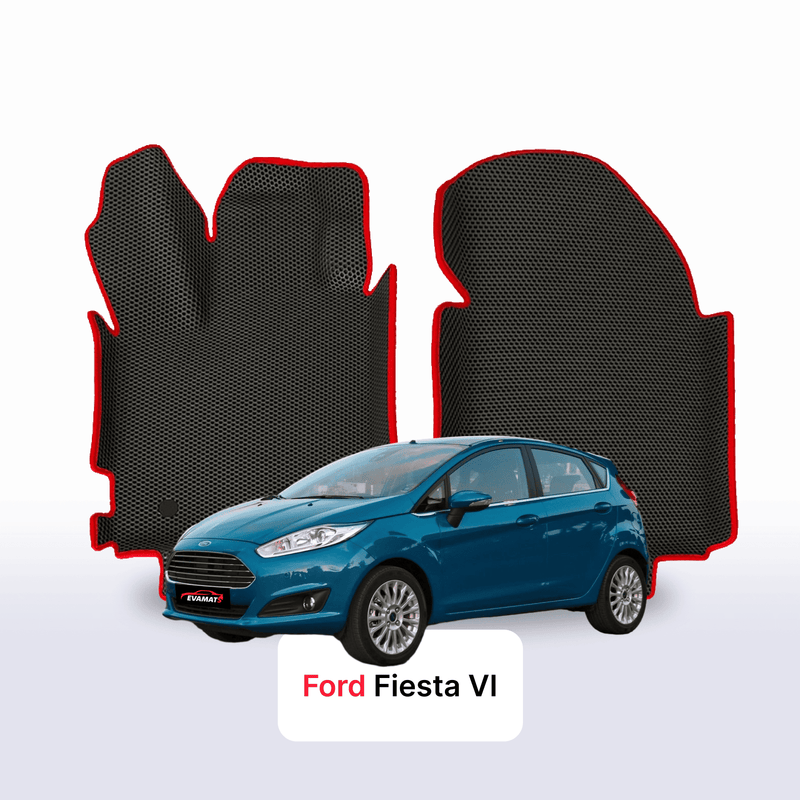 Fußmatten EVA für Ford Fiesta 6 gen 2008-2017 jahr SCHÄGHECK 5 türer