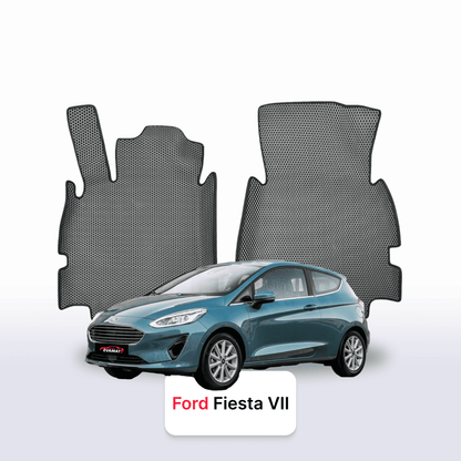 Fußmatten EVA für Ford Fiesta 7 gen 2017-2023 jahr SCHÄGHECK 3 türer