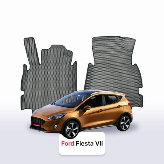 Fußmatten EVA für Ford Fiesta 7 gen 2016-2023 Jahr SCHRÄGHECK 5-Türer