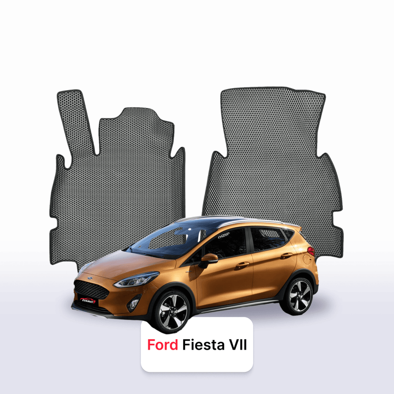 Fußmatten EVA für Ford Fiesta 7 gen 2016-2023 Jahr SCHRÄGHECK 5-Türer
