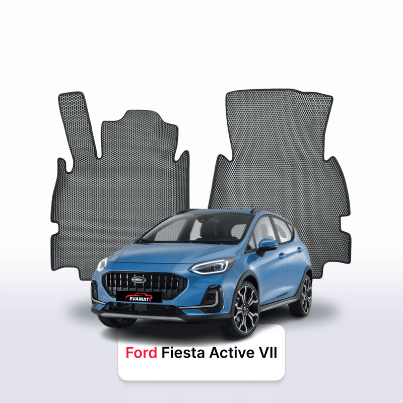 Fußmatten EVA für Ford Fiesta Active 7 gen 2017-2023 jahr SCHÄGHECK 5 türer