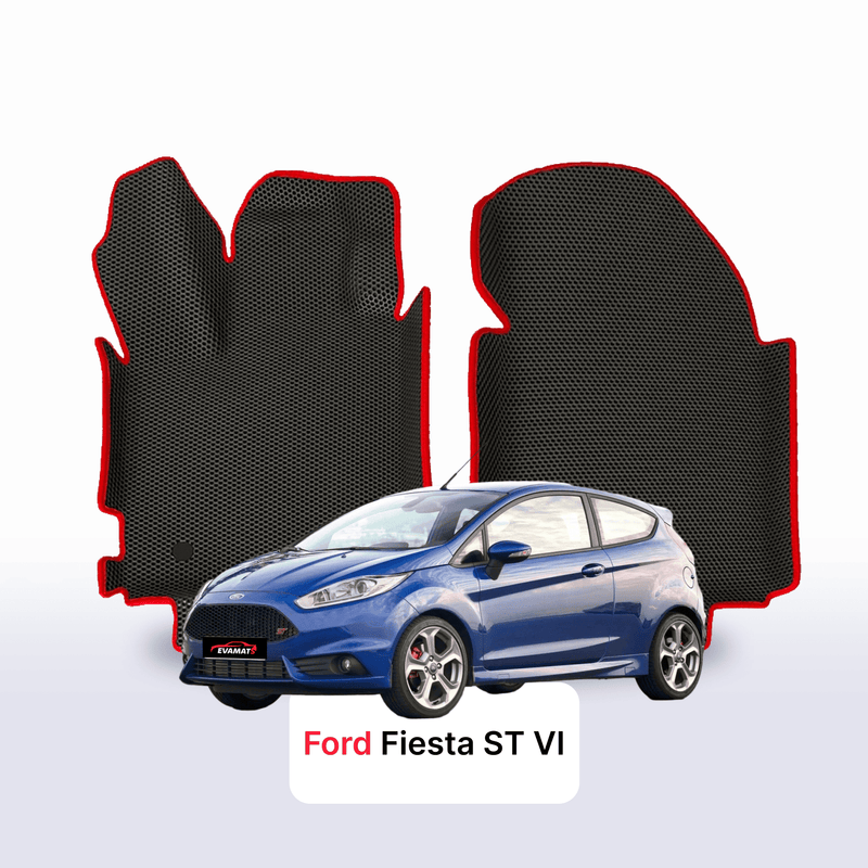 Fußmatten EVA für Ford Fiesta ST 6 gen 2013-2018 jahr SCHÄGHECK 3 türer