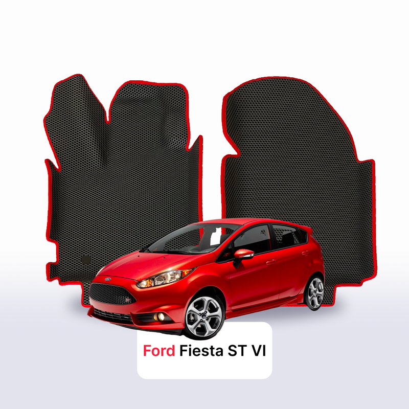 Fußmatten EVA für Ford Fiesta ST 6 gen 2013-2018 jahr SCHÄGHECK 5 türer