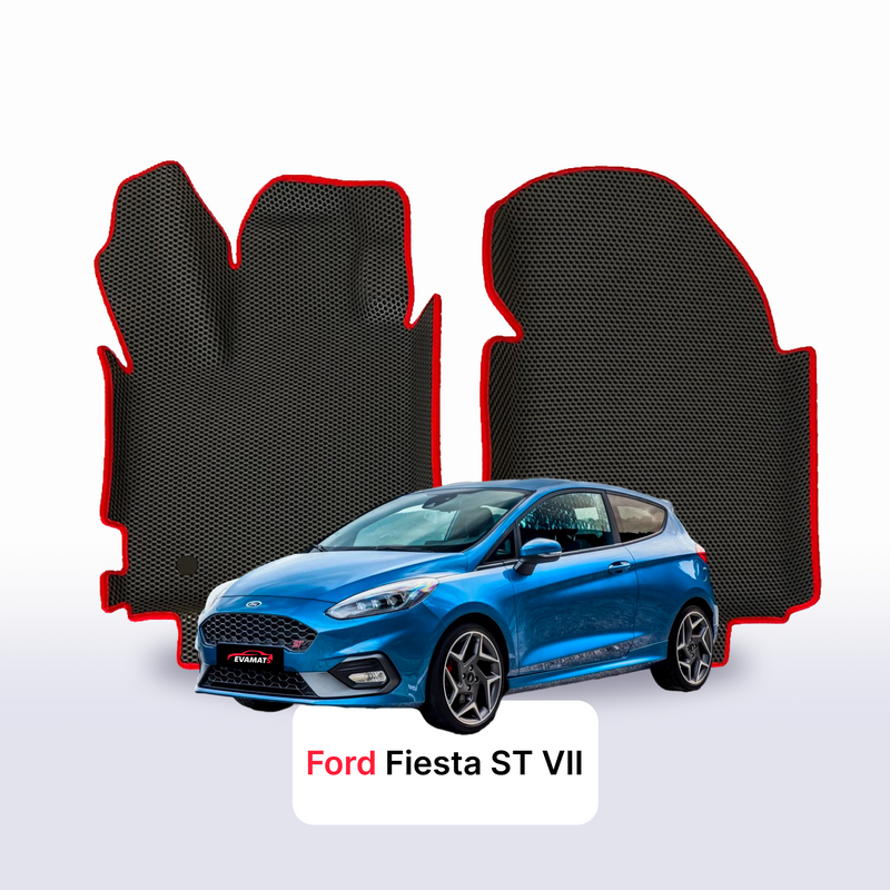 Fußmatten EVA für Ford Fiesta ST 7 gen 2016-2023 jahr SCHÄGHECK 3 türer