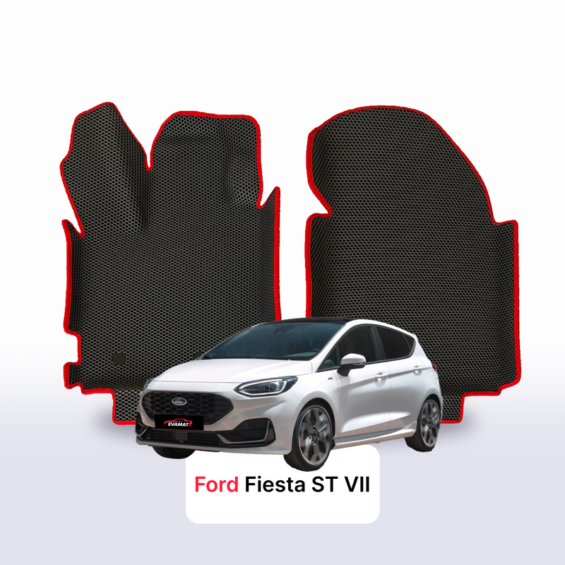 Fußmatten EVA für Ford Fiesta ST 7 gen 2016-2023 jahr SCHÄGHECK 5 türer