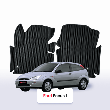 Fußmatten EVA für Ford Focus(MK1) 1 gen 1998-2004 jahr SCHÄGHECK 3 türer