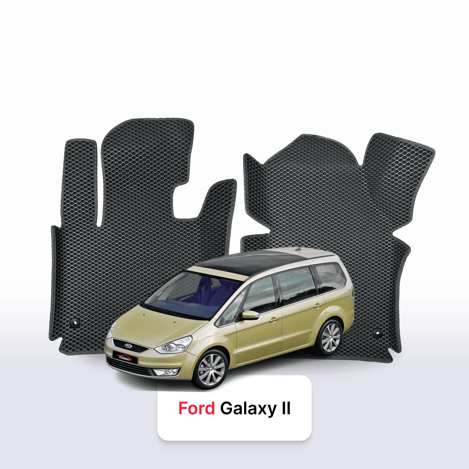 Fußmatten EVA für Ford Galaxy 2 gen 2006-2015 jahr MINIVAN