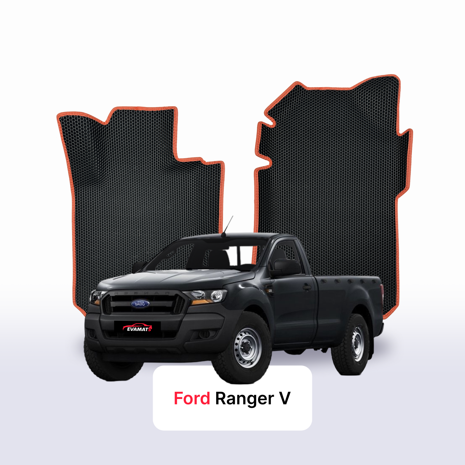 Fußmatten EVA für Ford Ranger 5 gen 2011-2022 jahr PICK-UP einzelkabine