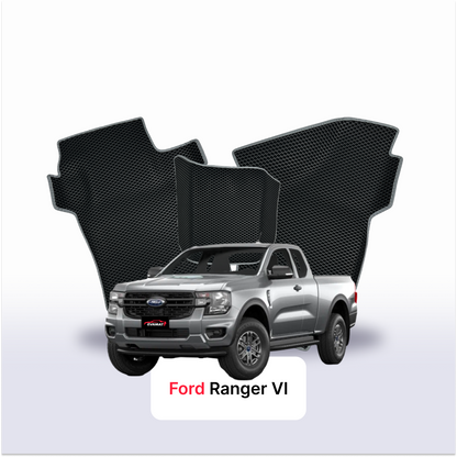 Fußmatten EVA für Ford Ranger 6 gen 2022-2028 jahr PICK-UP extrakabine