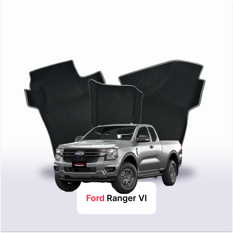 Fußmatten EVA für Ford Ranger 6 gen 2022-2028 jahr PICK-UP extrakabine