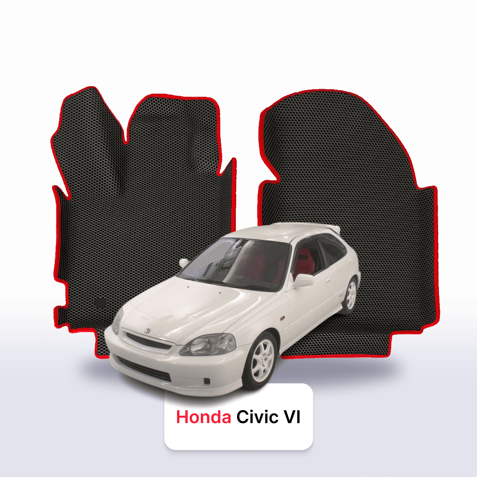 Fußmatten EVA für Honda Civic 6 gen 1995-2001 jahr SCHÄGHECK 3 türer