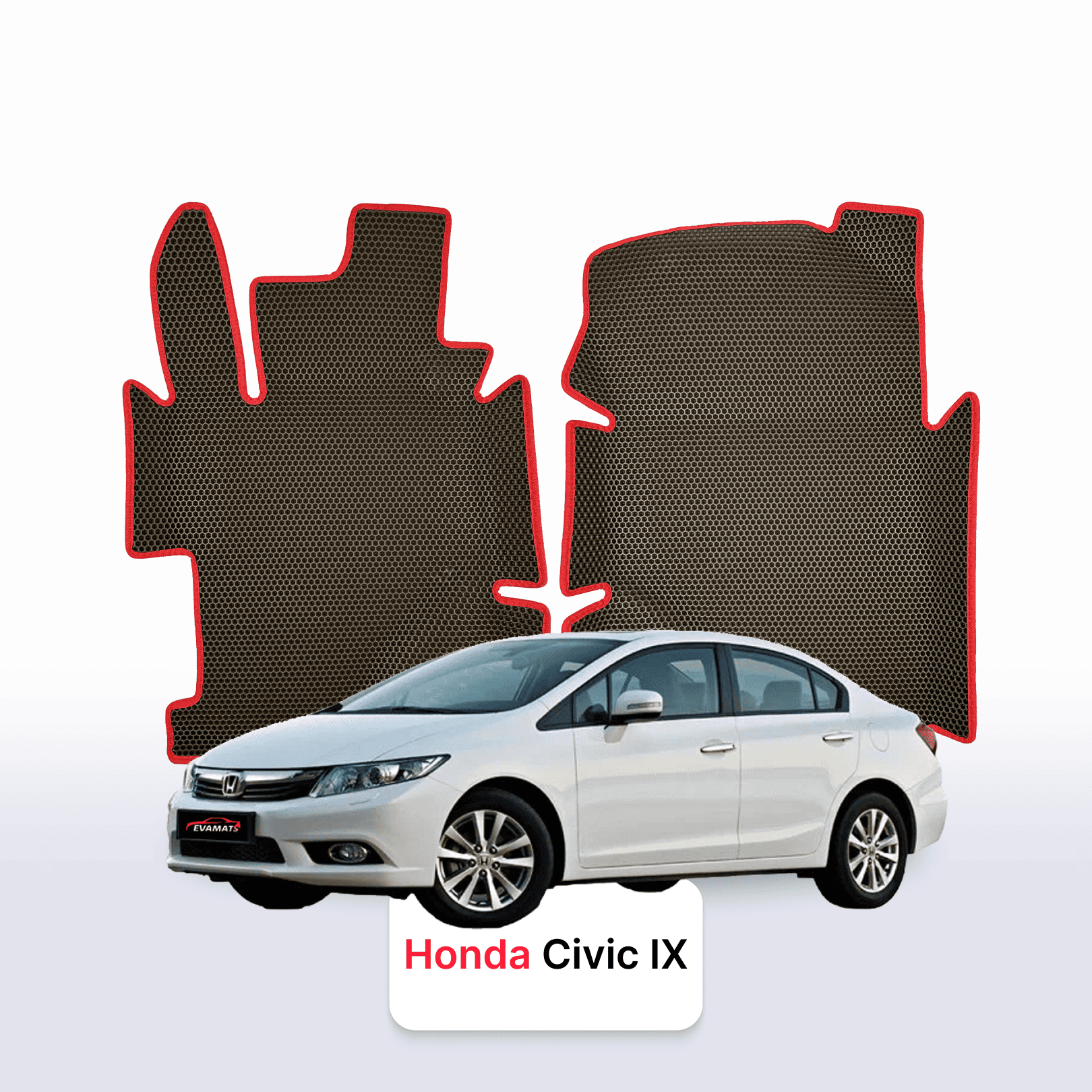 Fußmatten EVA für Honda Civic 9 gen 2011-2017 jahr LIMOUSINE