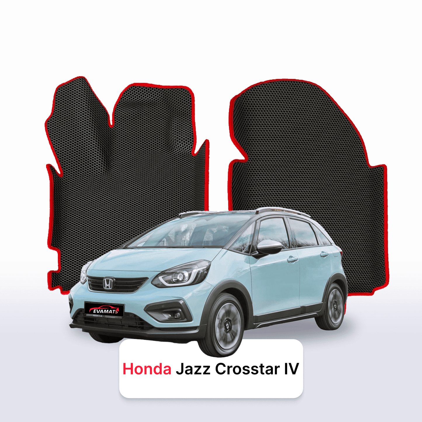 Fußmatten EVA für Honda Jazz Crosstar 5 gen 2020-2028 jahr Hybrid SCHÄGHECK 5 türer
