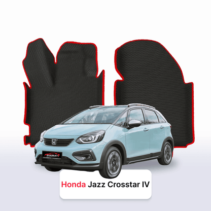Fußmatten EVA für Honda Jazz Crosstar 5 gen 2020-2028 jahr Hybrid SCHÄGHECK 5 türer