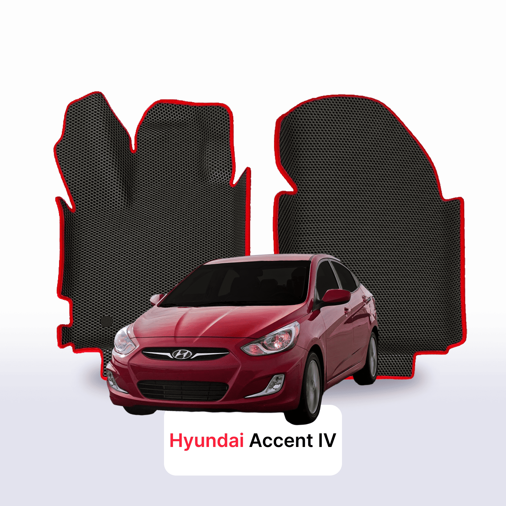 Fußmatten EVA für Hyundai Accent 4 gen 2010-2017 jahr LIMOUSINE