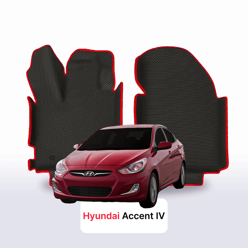 Fußmatten EVA für Hyundai Accent 4 gen 2010-2017 jahr LIMOUSINE