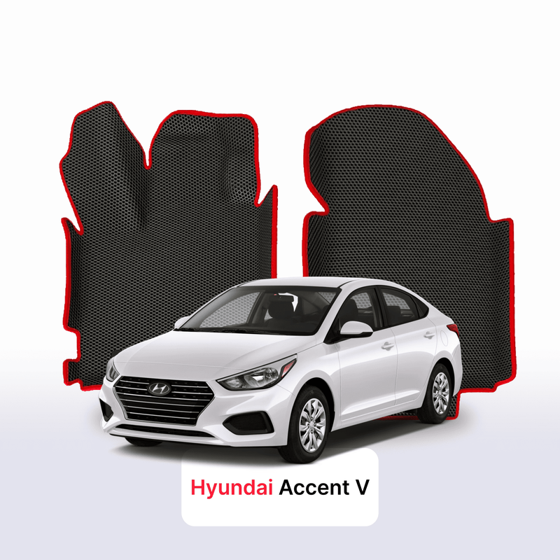 Fußmatten EVA für Hyundai Accent 5 gen 2017-2023 jahr LIMOUSINE