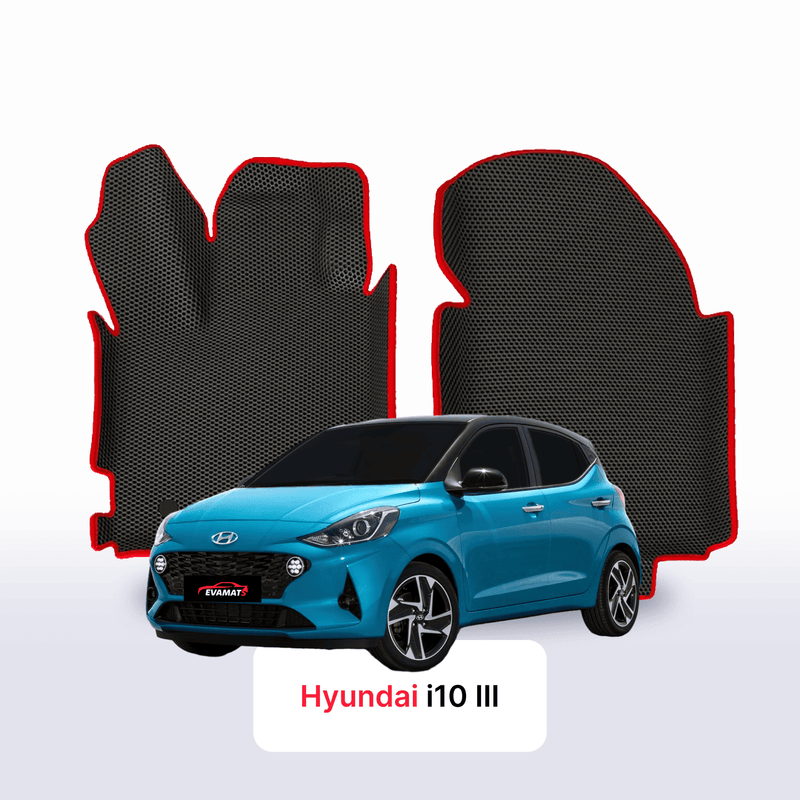 Fußmatten EVA für Hyundai i10 3 gen 2019-2026 jahr SCHÄGHECK 5 türer