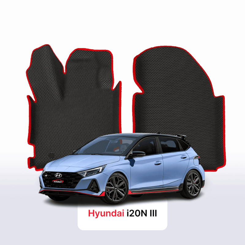 Fußmatten EVA für Hyundai i20N 3 gen 2020-2028 jahr SCHÄGHECK 5 türer